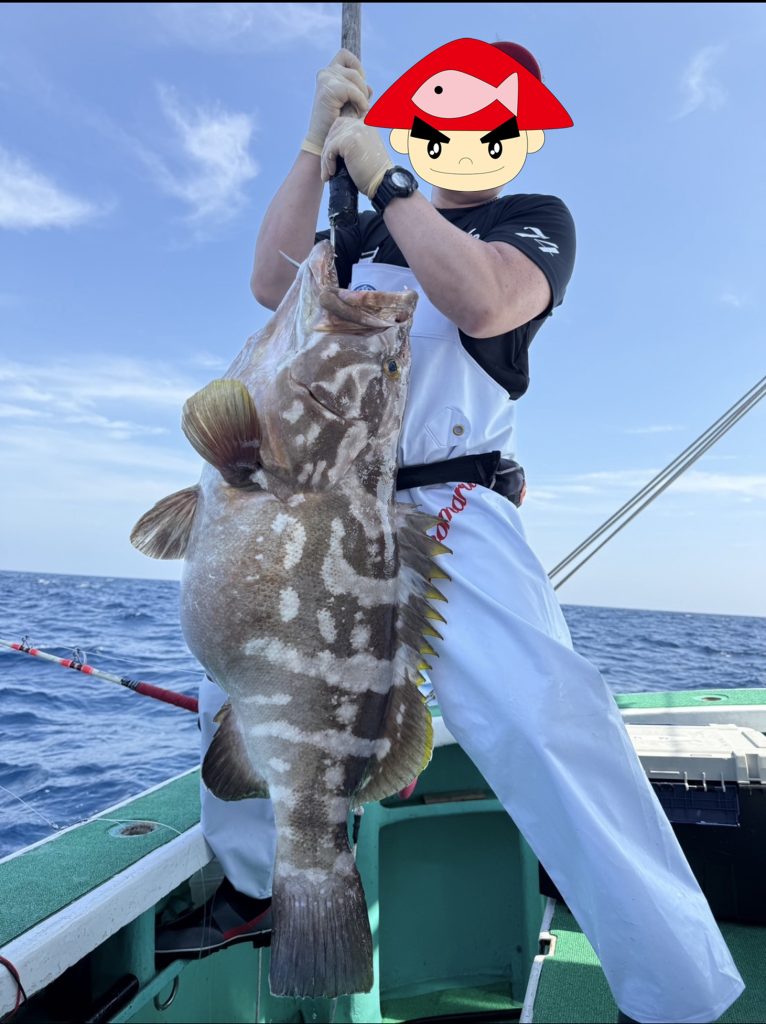 クエ(墨魚拓)元画像