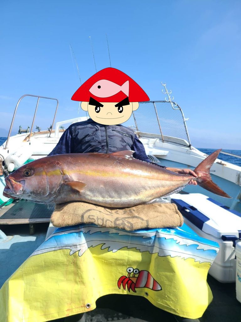 カンパチ(カラー魚拓)元画像